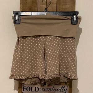 Matilda Jane Tan Polka Dot High Waist Shorts